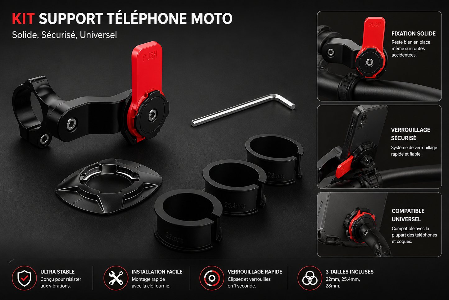 Support Téléphone Sécurisé 360