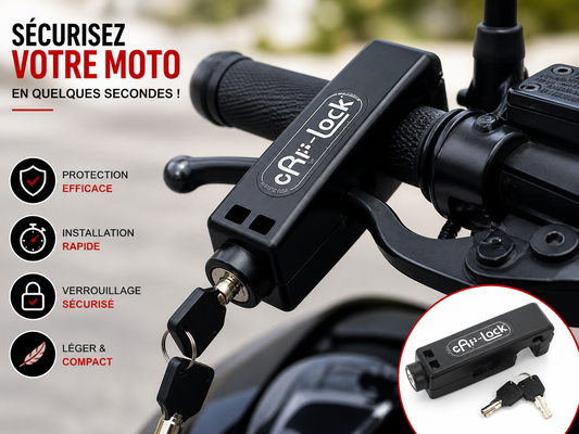 Antivol Moto Universel – Blocage Guidon & Frein Ultra Sécurisé