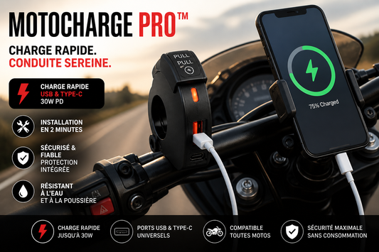 MotoCharge Pro™ | Chargeur USB Moto Rapide